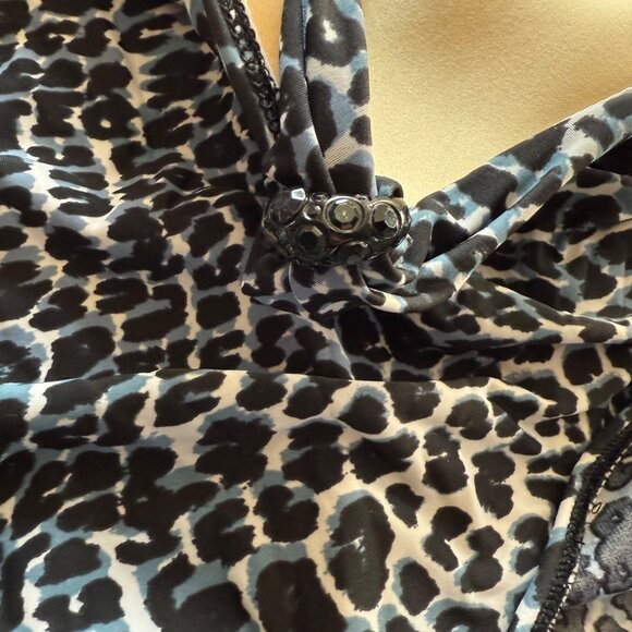 Miraclesuit Leopard Print One-Piece Swimsuit With Padded Cups Approximate L/XL - Picture 2 of 11